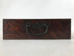 Vintage Japanese Wooden Drawer Shallow Storage Box Inside 29x20.5x6cm Brown X89