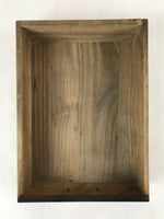 Vintage Japanese Wooden Drawer Shallow Storage Box Inside 29x20.5x6cm Brown X89