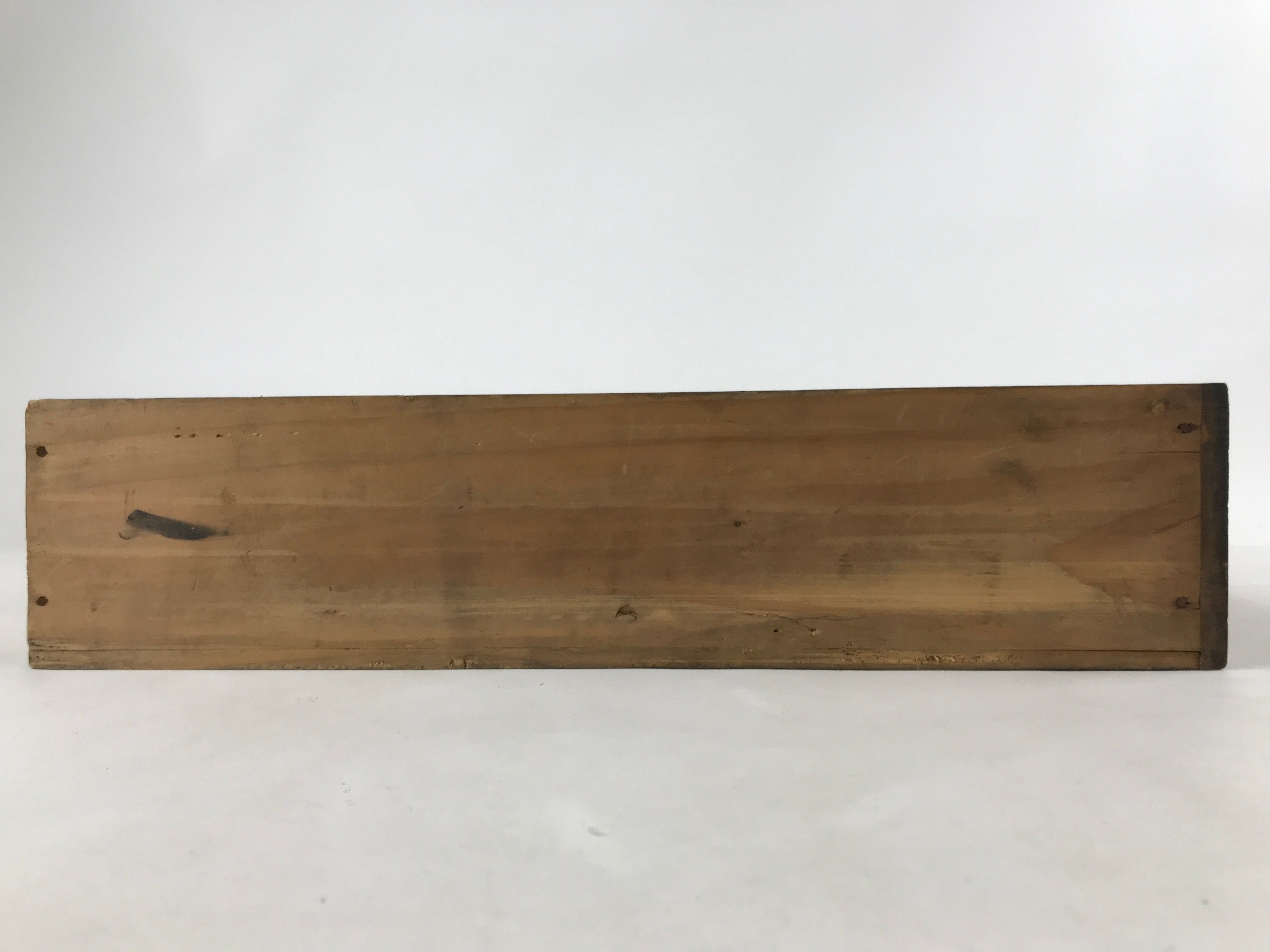 Vintage Japanese Wooden Drawer Shallow Storage Box Inside 36x25x8cm Brown X91