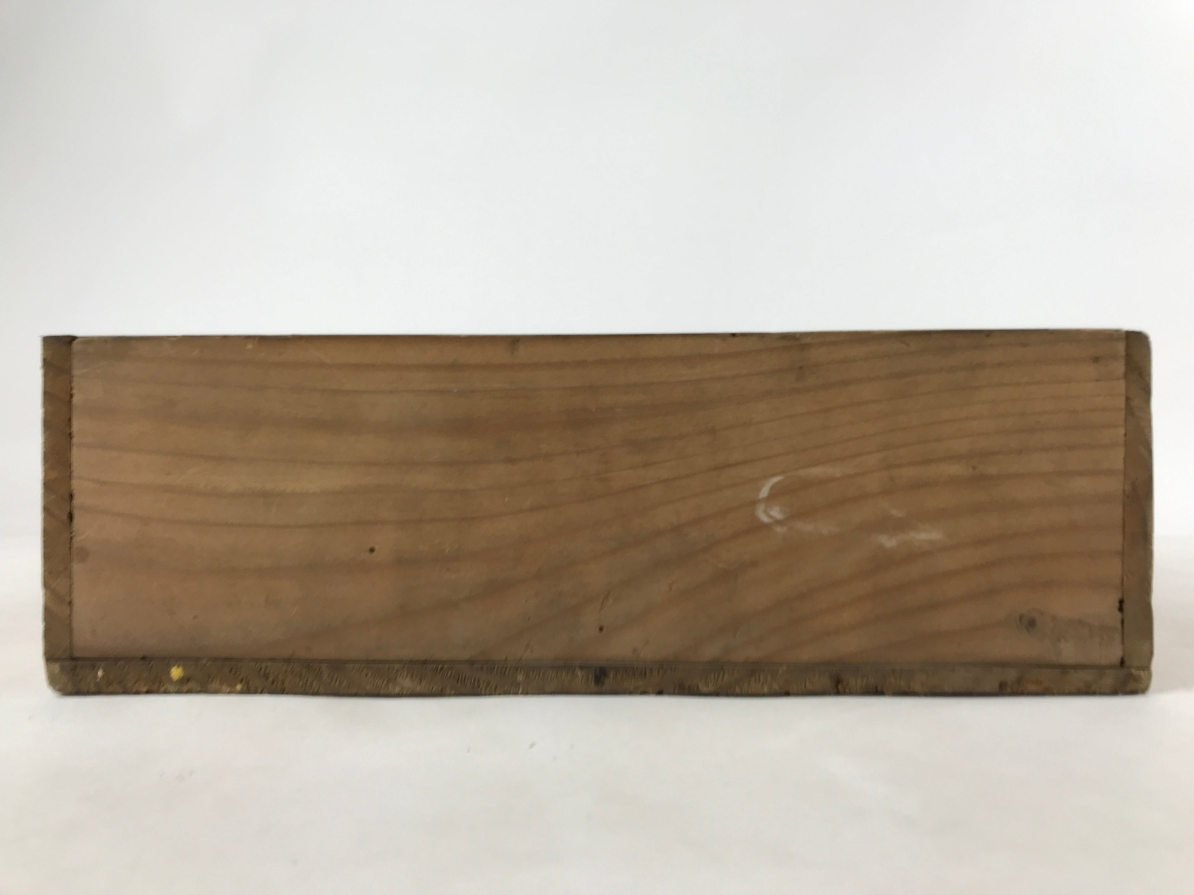 Vintage Japanese Wooden Drawer Shallow Storage Box Inside 36x25x8cm Brown X91