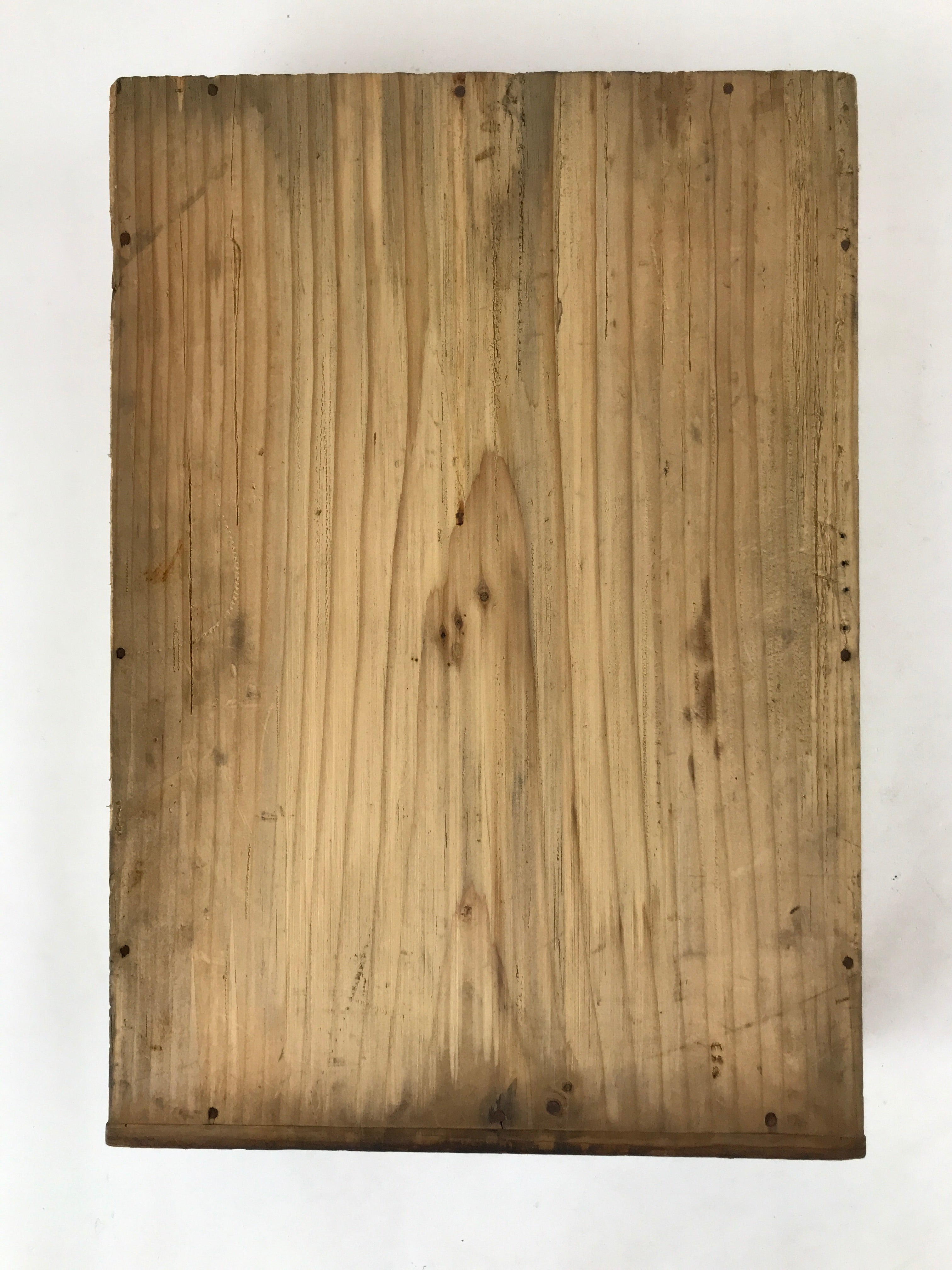Vintage Japanese Wooden Drawer Shallow Storage Box Inside 36x25x8cm Brown X91