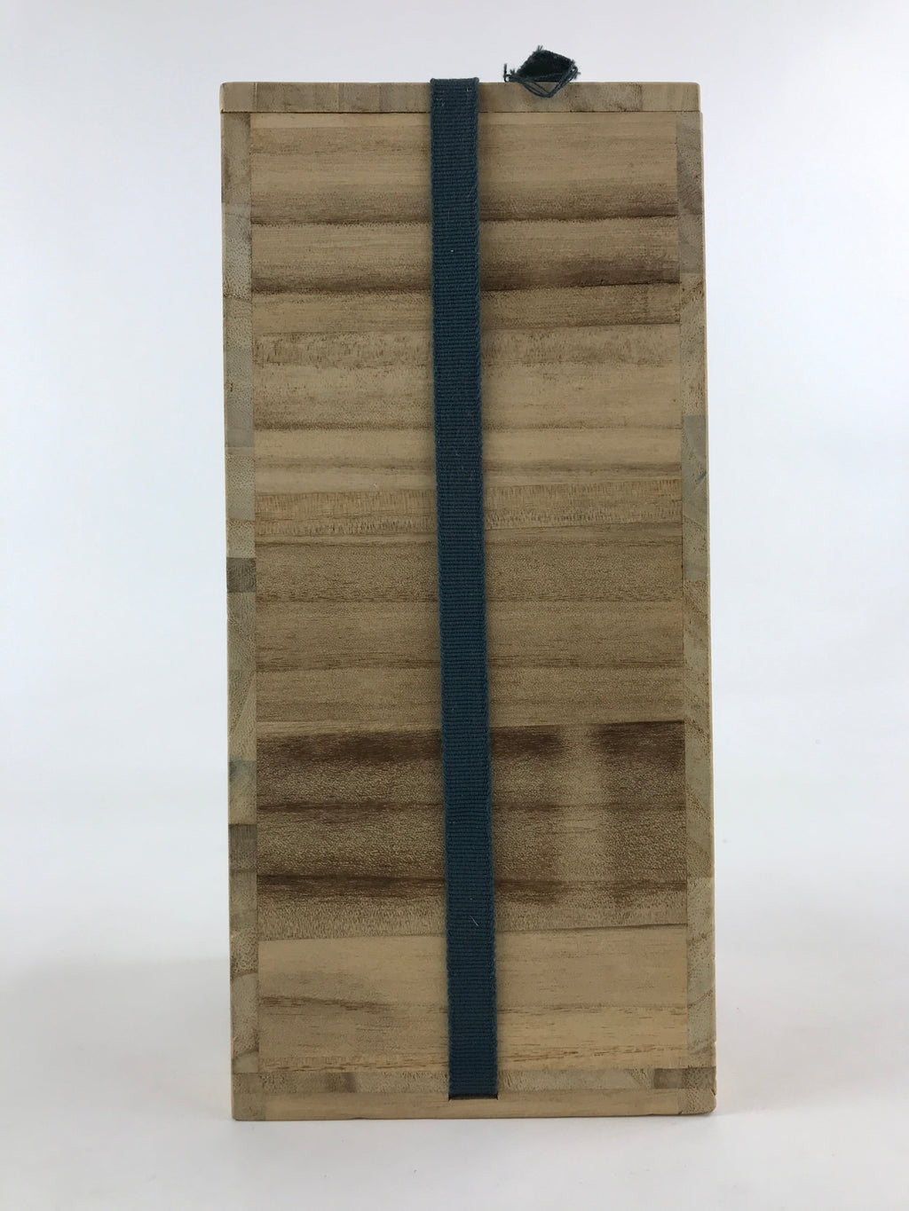 Vintage Japanese Wooden Lidded Flower Vase Storage Box Inside 11.5x11.5x26cm X52