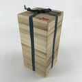 Vintage Japanese Wooden Lidded Flower Vase Storage Box Inside 11.5x11.5x26cm X52
