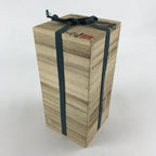 Vintage Japanese Wooden Lidded Flower Vase Storage Box Inside 11.5x11.5x26cm X52