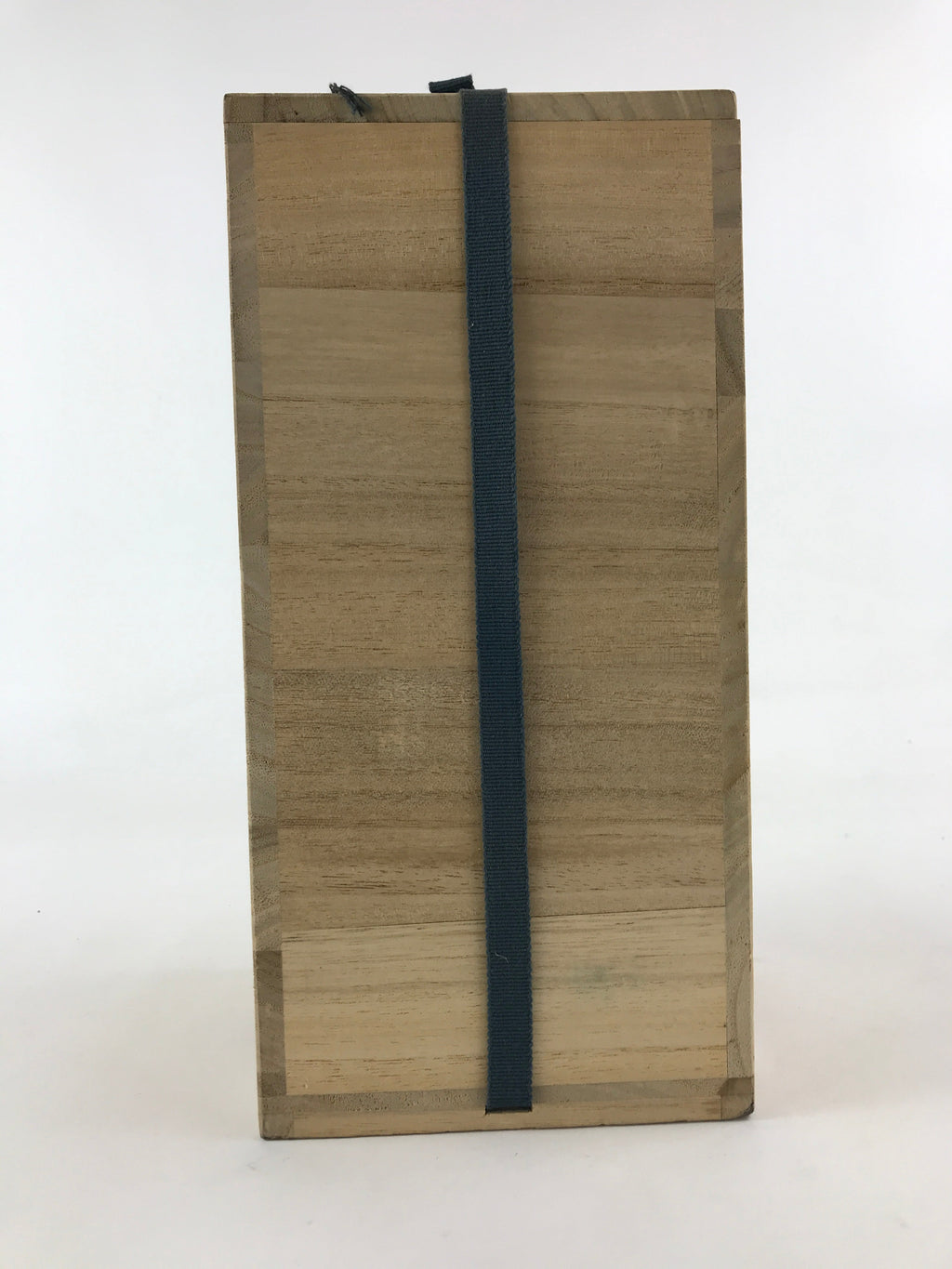 Vintage Japanese Wooden Lidded Flower Vase Storage Box Inside 12.5x12.5x27cm X53