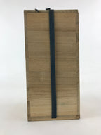 Vintage Japanese Wooden Lidded Flower Vase Storage Box Inside 12.5x12.5x27cm X53