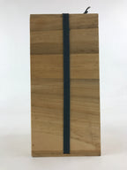Vintage Japanese Wooden Lidded Flower Vase Storage Box Inside 12.5x12.5x27cm X53