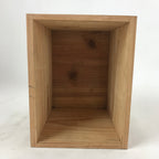 Vintage Japanese Wooden Lidded Flower Vase Storage Box Inside 20x14.5x17.5cm X72