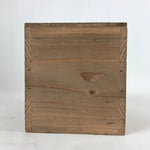 Vintage Japanese Wooden Lidded Flower Vase Storage Box Inside 20x14.5x17.5cm X72