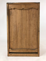 Vintage Japanese Wooden Lidded Flower Vase Storage Box Inside 20x22x37cm X65