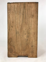 Vintage Japanese Wooden Lidded Flower Vase Storage Box Inside 20x22x37cm X65