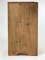 Vintage Japanese Wooden Lidded Flower Vase Storage Box Inside 20x22x37cm X65