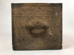 Vintage Japanese Wooden Lidded Flower Vase Storage Box Inside 20x22x37cm X65