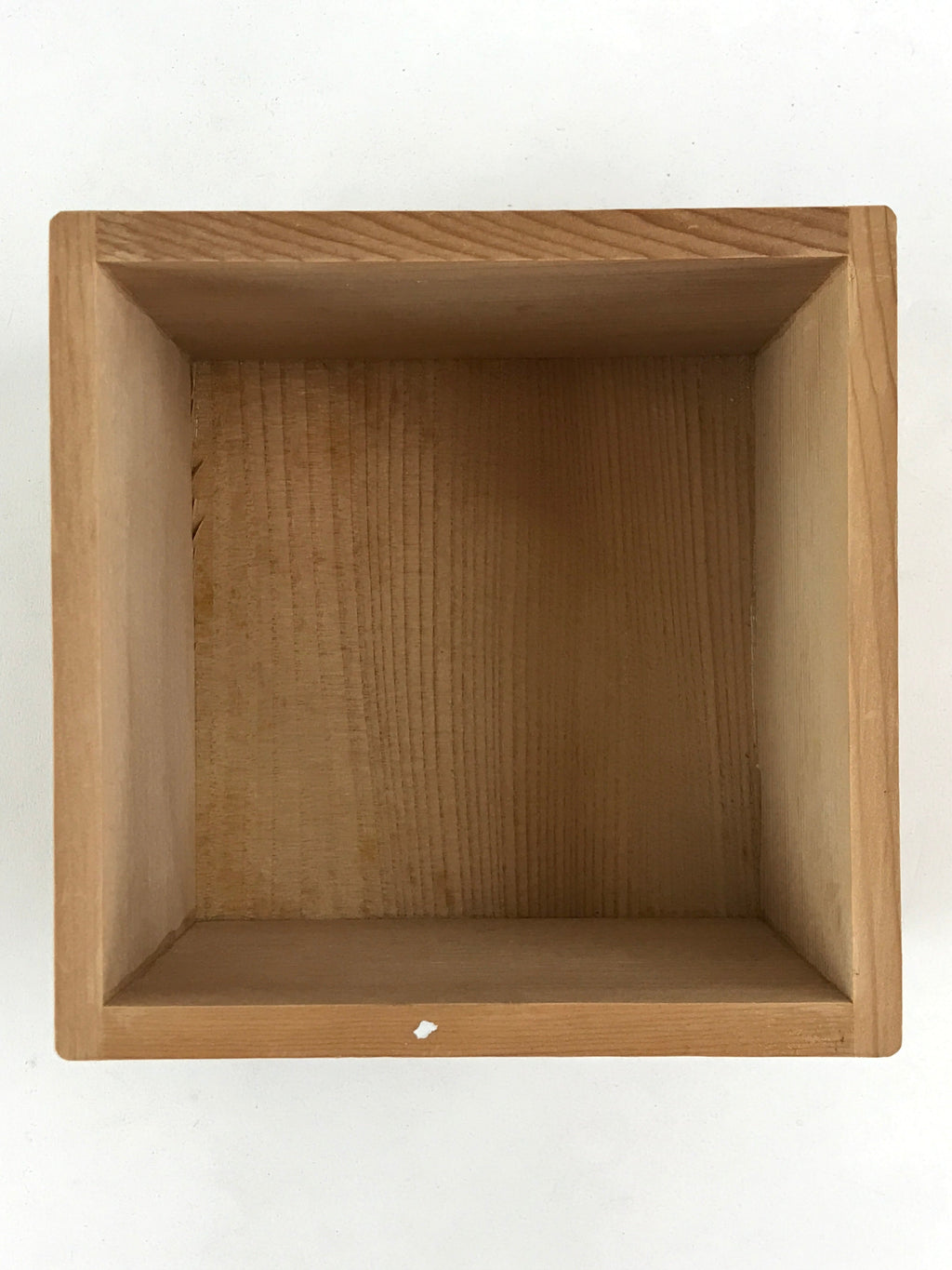 Vintage Japanese Wooden Lidded Pottery Storage Box Inside 11.5x11.5x9cm X10