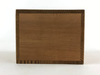 Vintage Japanese Wooden Lidded Pottery Storage Box Inside 11.5x11.5x9cm X10