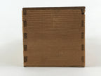 Vintage Japanese Wooden Lidded Pottery Storage Box Inside 35.5x8.5x8.5cm X34