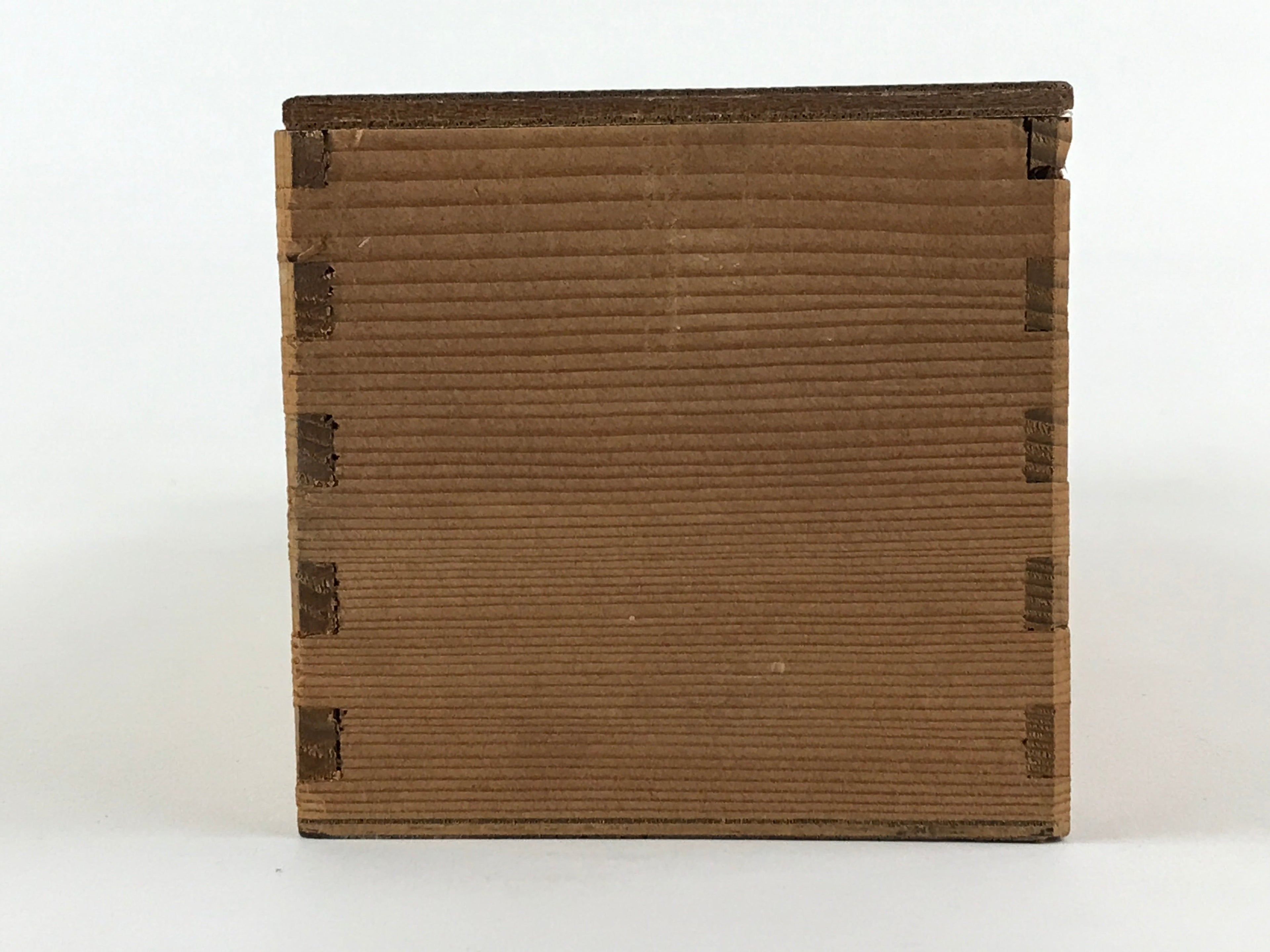 Vintage Japanese Wooden Lidded Pottery Storage Box Inside 35.5x8.5x8.5cm X34
