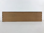 Vintage Japanese Wooden Lidded Pottery Storage Box Inside 35.5x8.5x8.5cm X34