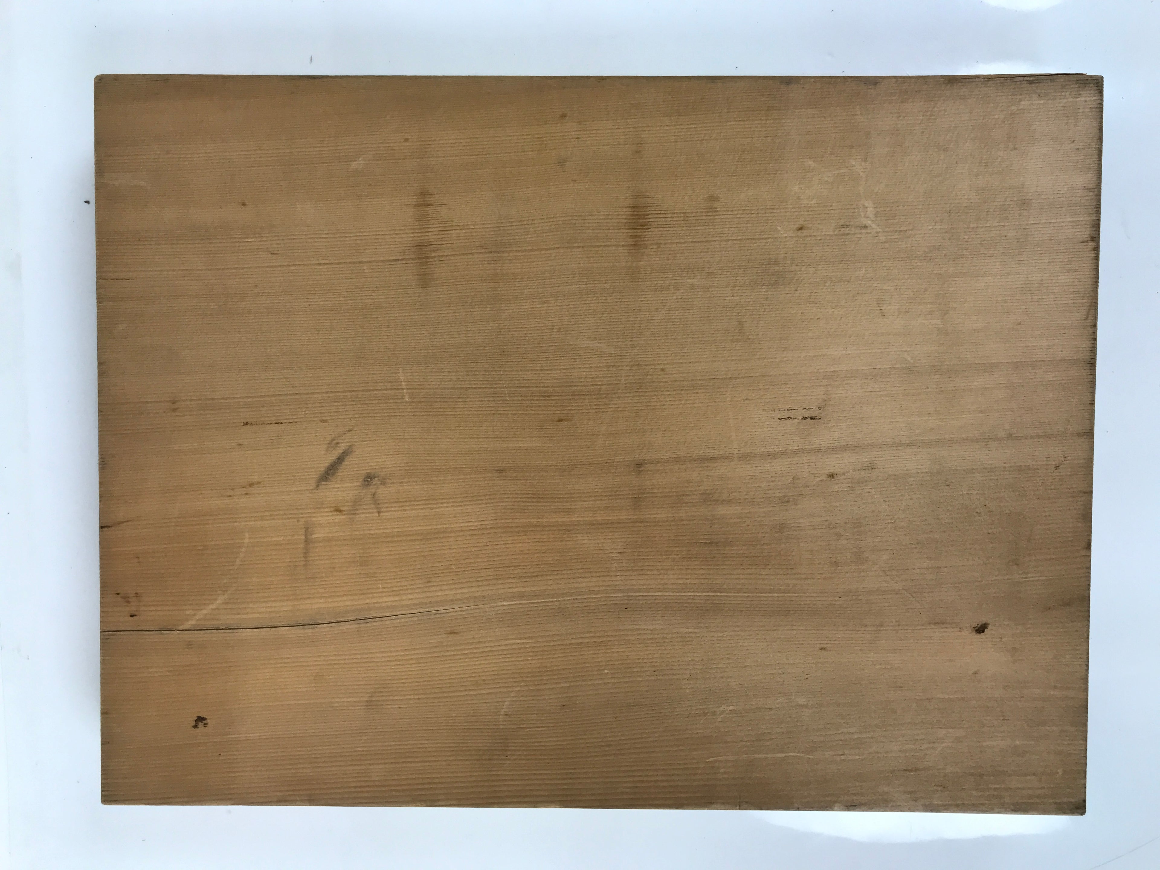 Vintage Japanese Wooden Lidded Serving Tray Box Inside 40.5x29.5x4cm Brown X149