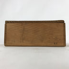 Vintage Japanese Wooden Lidded Small Plate Storage Box Inside 26.5x13x5cm X73
