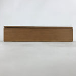 Vintage Japanese Wooden Lidded Small Plate Storage Box Inside 26.5x13x5cm X73