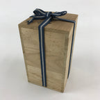 Vintage Japanese Wooden Lidded Storage Box Inside 10.5x10.5x18.5cm Tall X29