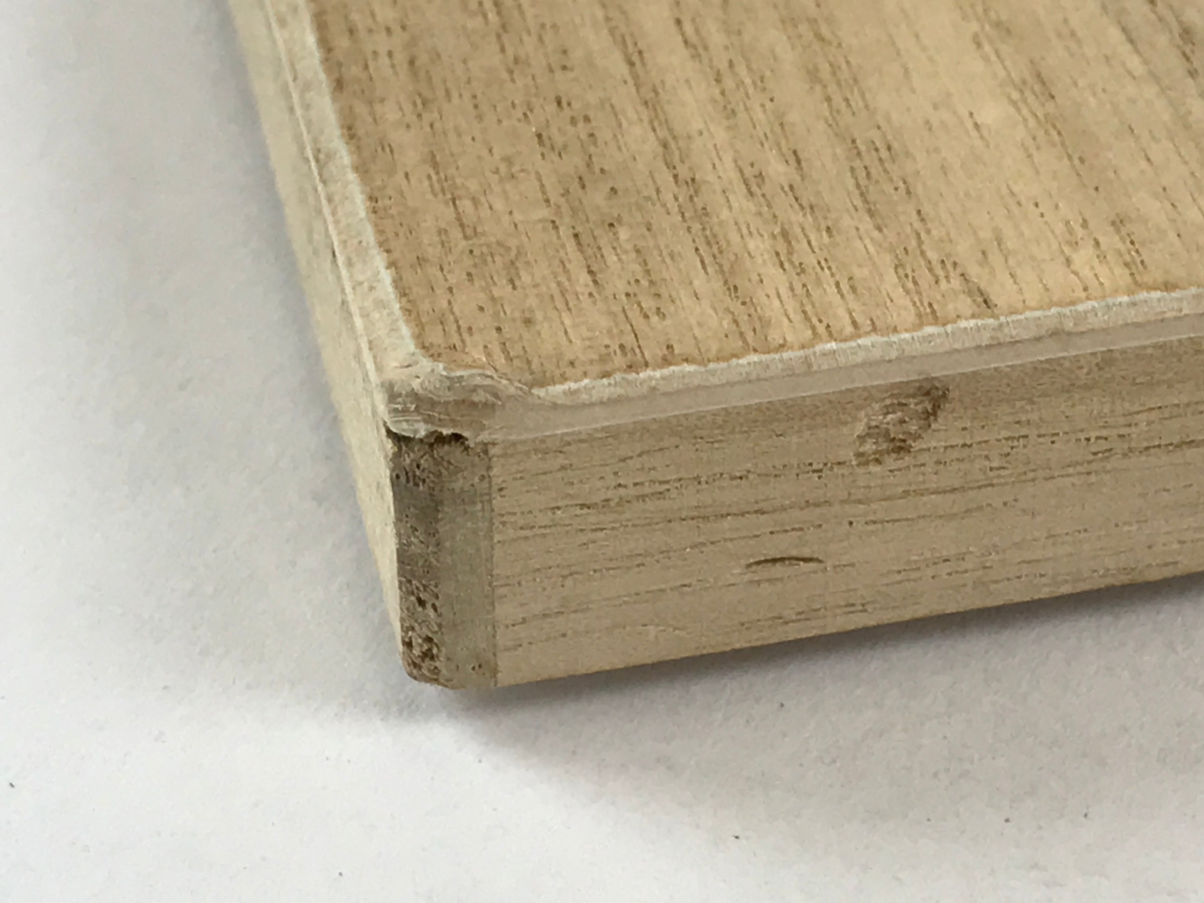 Vintage Japanese Wooden Lidded Storage Box Inside 19.5x12.5x1.5cm Long Flat X25