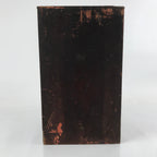 Vintage Japanese Wooden Lidded Storage Box Inside 21.5x23.5x40.5cm Brown X131