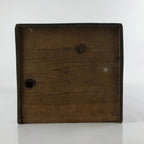 Vintage Japanese Wooden Lidded Storage Box Inside 21.5x23.5x40.5cm Brown X131