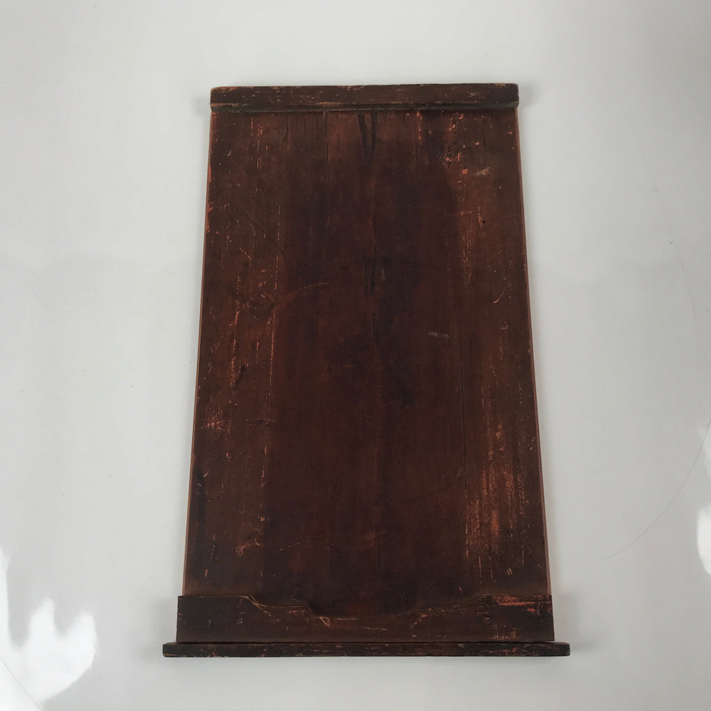 Vintage Japanese Wooden Lidded Storage Box Inside 21.5x23.5x40.5cm Brown X131