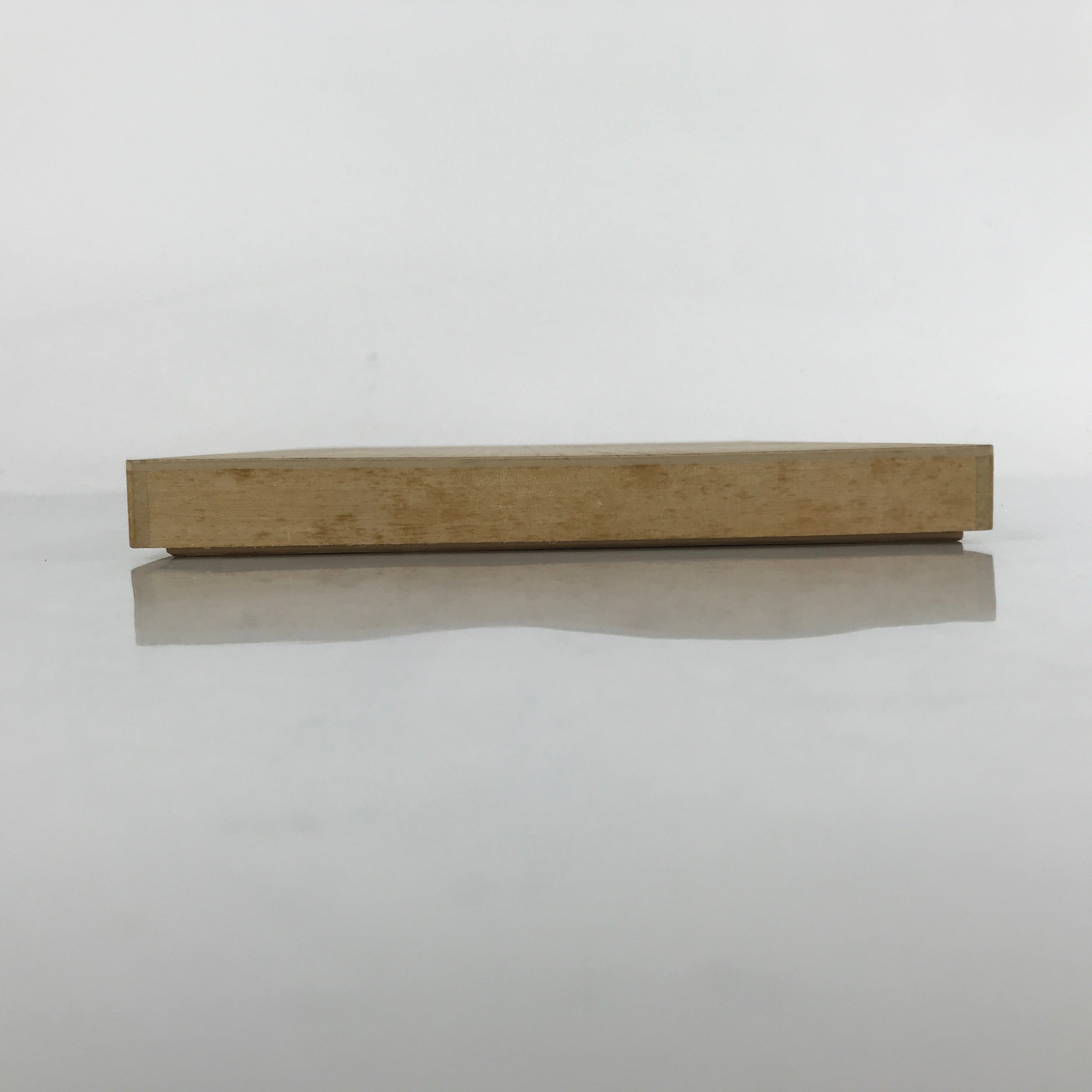 Vintage Japanese Wooden Lidded Storage Box Inside 22.5x15x1.5cm Long Flat X96