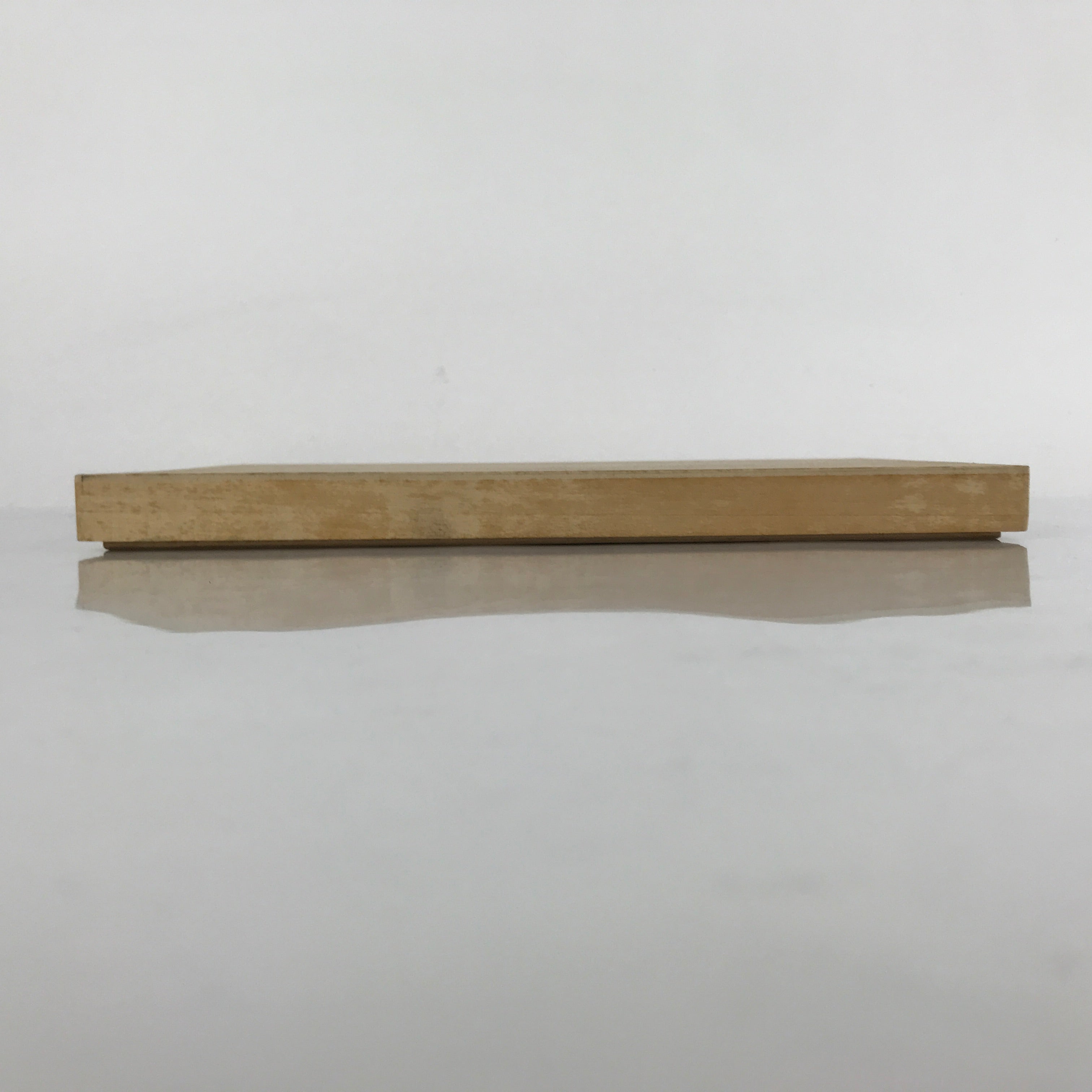 Vintage Japanese Wooden Lidded Storage Box Inside 22.5x15x1.5cm Long Flat X96