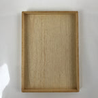 Vintage Japanese Wooden Lidded Storage Box Inside 22.5x15x1.5cm Long Flat X96