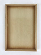 Vintage Japanese Wooden Lidded Storage Box Inside 25x16x2cm Long Flat X23