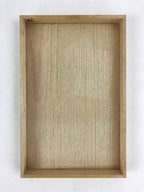 Vintage Japanese Wooden Lidded Storage Box Inside 25x16x2cm Long Flat X23