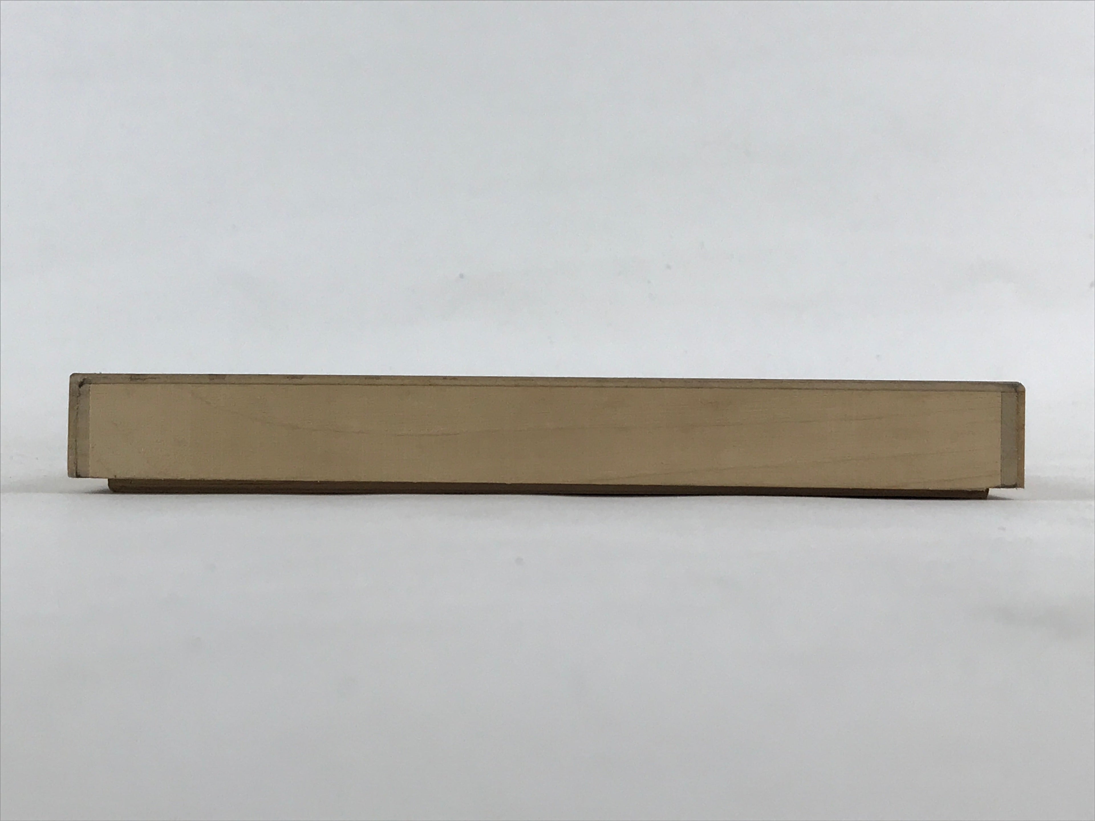 Vintage Japanese Wooden Lidded Storage Box Inside 25x16x2cm Long Flat X23