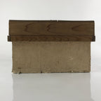 Vintage Japanese Wooden Lidded Storage Box Inside 28x43.5x14.5cm Brown X113