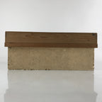 Vintage Japanese Wooden Lidded Storage Box Inside 28x43.5x14.5cm Brown X113