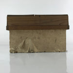 Vintage Japanese Wooden Lidded Storage Box Inside 28x43.5x14.5cm Brown X113