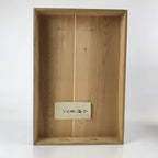 Vintage Japanese Wooden Lidded Storage Box Inside 28x43.5x14.5cm Brown X113