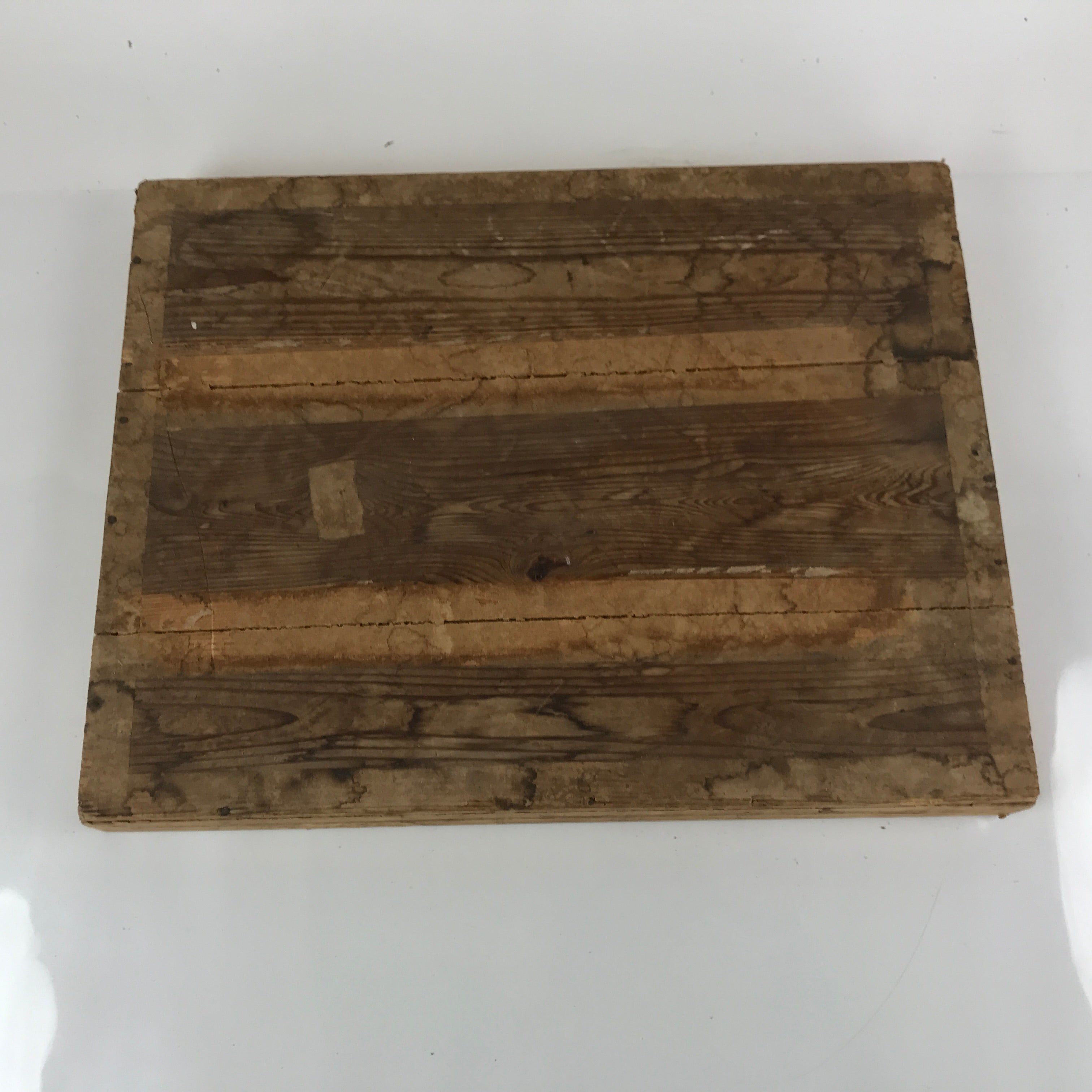 Vintage Japanese Wooden Lidded Storage Box Inside 34.5x46x22.5cm Cooler X112