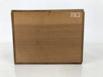 Vintage Japanese Wooden Lidded Tea Set Pottery Box Inside 22x17x13m Brown X150