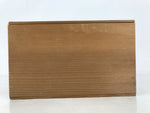 Vintage Japanese Wooden Lidded Tea Set Pottery Box Inside 22x17x13m Brown X150