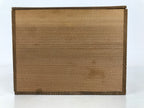 Vintage Japanese Wooden Lidded Tea Set Pottery Box Inside 22x17x13m Brown X150