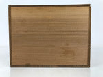 Vintage Japanese Wooden Lidded Tea Set Pottery Box Inside 22x17x13m Brown X150