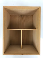 Vintage Japanese Wooden Lidded Tea Set Pottery Box Inside 22x17x13m Brown X150