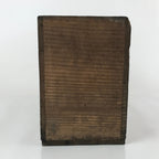 Vintage Japanese Wooden Pottery Plate Storage Box Inside 32.5x15x24cm Brown X118