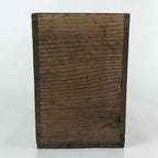 Vintage Japanese Wooden Pottery Plate Storage Box Inside 32.5x15x24cm Brown X118