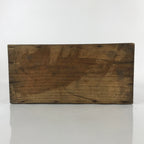 Vintage Japanese Wooden Pottery Plate Storage Box Inside 32.5x15x24cm Brown X118