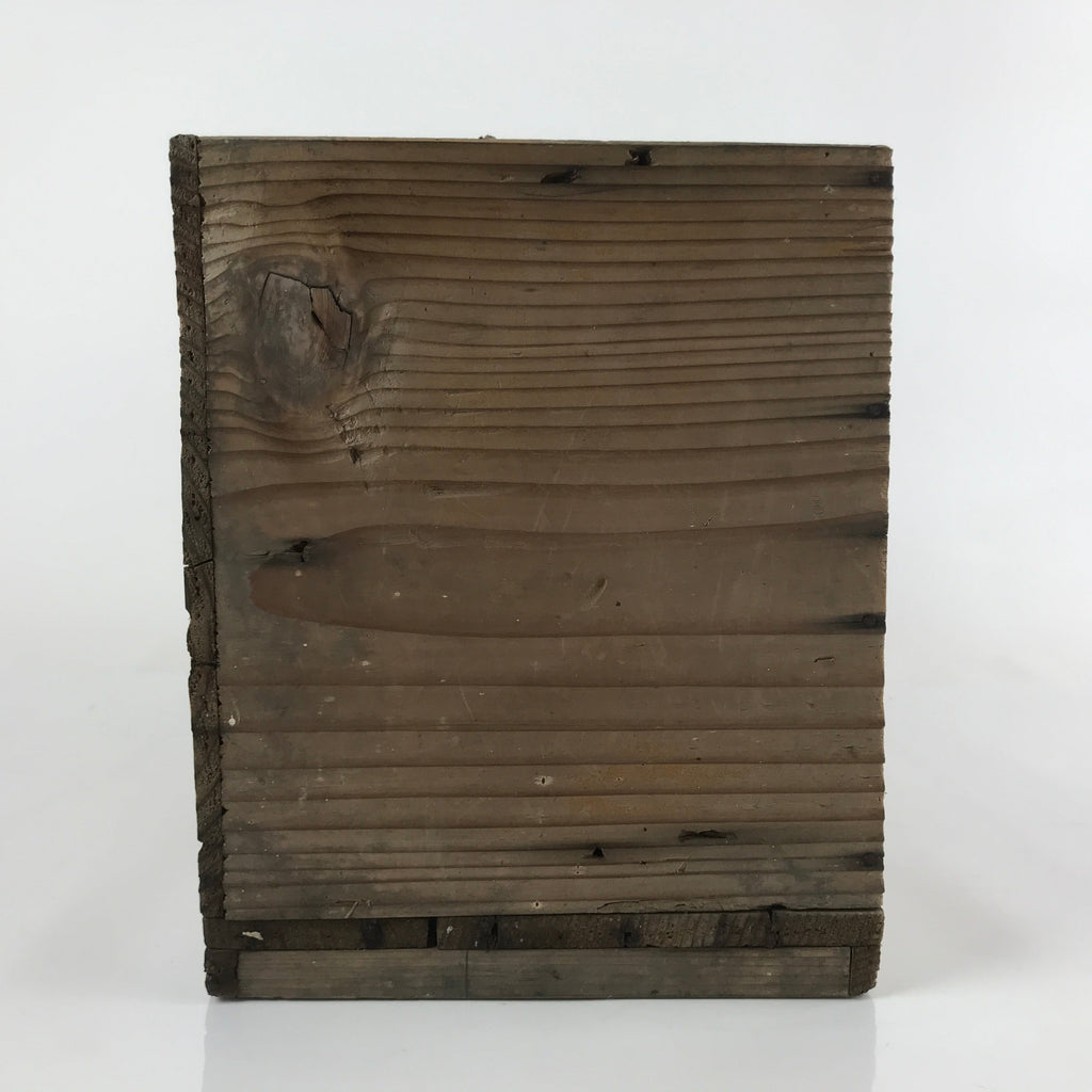 Vintage Japanese Wooden Pottery Storage Box Inside 38x17x21cm Brown X119